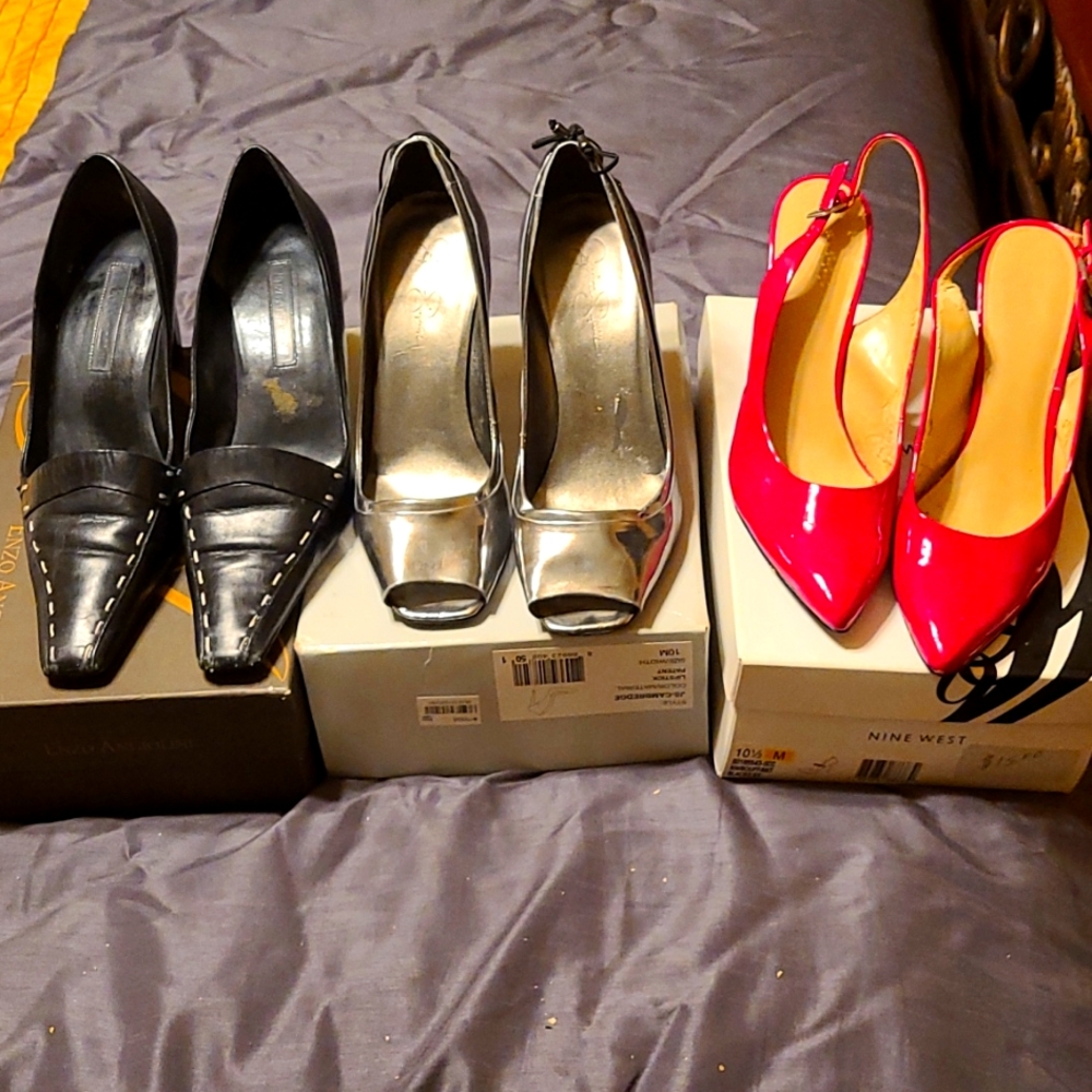 10M High Heels Variety Paolo, Jessica Simpson (JS),  Enzo, Nine West